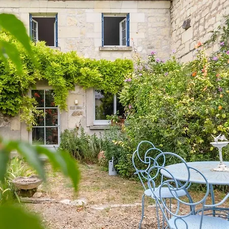 Maison Meslaie - Maison Pour 8 Avec Piscine Beaumont-en-Véron Extérieur photo
