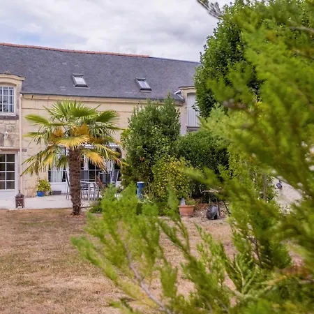 Maison Meslaie - Maison Pour 8 Avec Piscine Beaumont-en-Véron Extérieur photo
